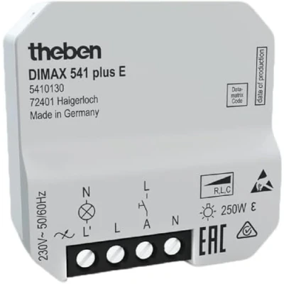 Afbeelding van Theben 5410130 DIMAX 541 plus E I universele inbouwdimmer dimmer met automatische laaddetectie