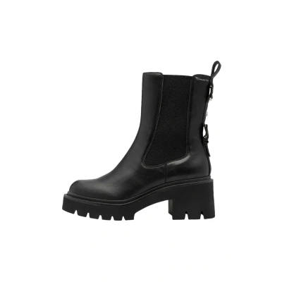 Afbeelding van Tamaris Cowboy/Bikerlaarsjes, Dames, Maat: 36, Black Schoenen