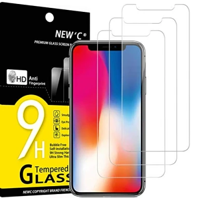 Afbeelding van NEW&#039;C 3 Stuks, Screen Protector voor iPhone X, XS, 11 Pro, Gehard Glass Schermbeschermer Film 0.33 mm ultra transparant, resistent, anti kras, vingerafdrukken