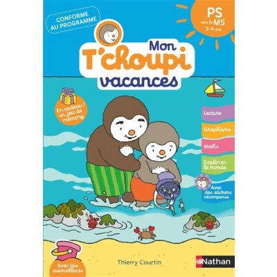 Image de Mon Tchoupi Vacances PS vers la MS 3 4 ans