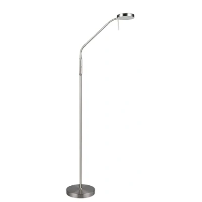 Afbeelding van LED oplaadbare vloerlamp Moreno, mat nikkel, CCT, dimbaar