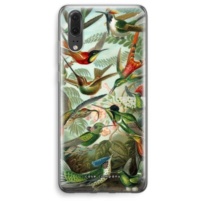 Afbeelding van Case Company® hoesje geschikt voor Huawei P20 Haeckel Trochilidae Soft Cover Telefoonhoesje Bescherming aan alle Kanten en Schermrand