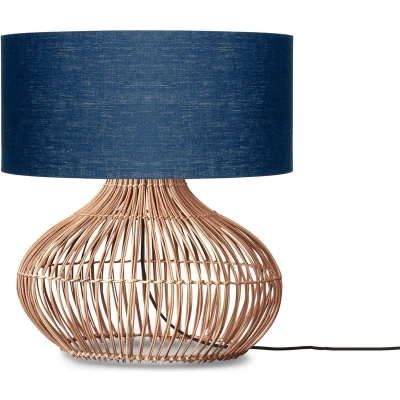 Afbeelding van GOOD&amp;MOJO Tafellamp Kalahari DenimRotan Ø47cm