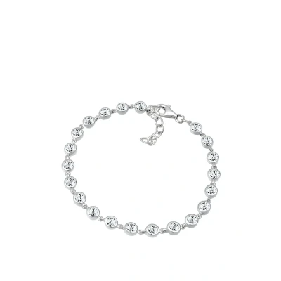 Afbeelding van Elli Kristalle Armband, Dames, Maat: 18, Weiß