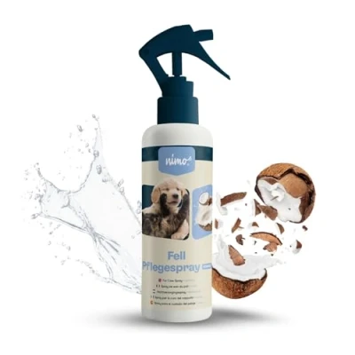 Afbeelding van nimo® vachtverzorgingsspray kokosnoot voor honden &amp; katten laat de vacht glanzen en verzorgt hem