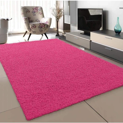Afbeelding van Shaggy Vloerkleed Roze Hoogpolig 80x150 cm