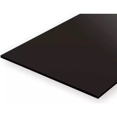 Afbeelding van Evergreen 9515 Gladde Plaat Zwart 152mmX292mm 2,0mm Dik 2 stuks