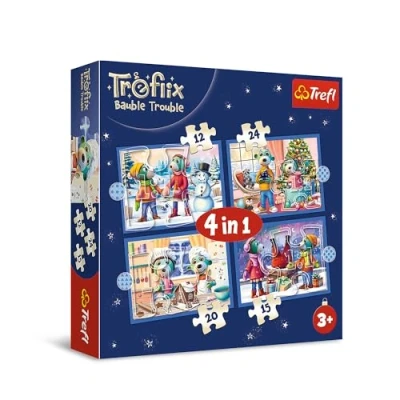 Afbeelding van Trefl 4in1 Puzzle Es schneit bei Treflik