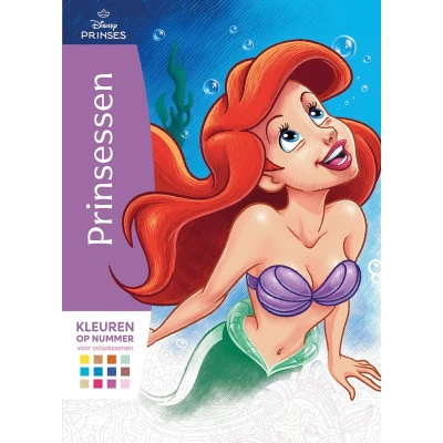 Afbeelding van Disney Prinsessen Kleuren op nummer voor volwassenen