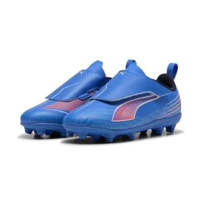Image de PUMA Ultra 6 PLAY FG/AG Football Boots Kids, Chaussures, Bleu/Blanc/Glowing Rouge, 32