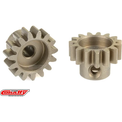 Afbeelding van Team Corally 32 DP Motortandwiel Kort Gehard staal 15 Tanden Motoras dia. 3.17mm