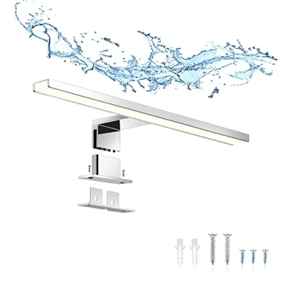Afbeelding van ERWEY Led badkamerspiegellamp, 5 W, 30 cm, 400 lm, wandspiegel, 4000 K, neutraal wit, badkamerlamp, IP44, anti condens (4000 cm)