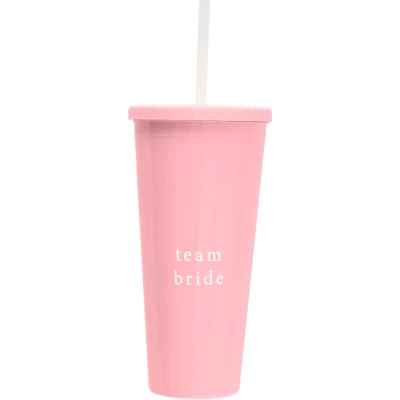Afbeelding van Ginger Ray Team Bride roze herbruikbare beker 700 ml