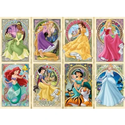 Afbeelding van Ravensburger 12000497 nieuwe kunstprinsessen Disney puzzel 1000 stukjes voor volwassenen en kinderen vanaf 14 jaar