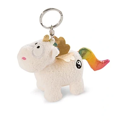 Afbeelding van Nici Sleutelhanger Unicorn Yang 9 X 10 Cm Polyester Wit/goud