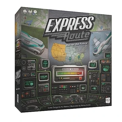 Afbeelding van Express Route Board Game Family Bordspel voor volwassenen en gezin Cooperative Leeftijden 10+ 1 tot 4 spelers Average Playtime 60 minuten Made by The Op Games