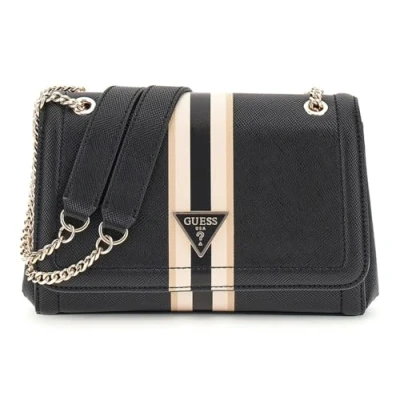 Afbeelding van GUESS Schoudertas Noelle Convertible Xbody Flap Black Zwart