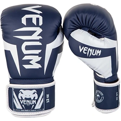 Afbeelding van Venum Bokshandschoenen Elite Navy Blauw Wit 8 OZ