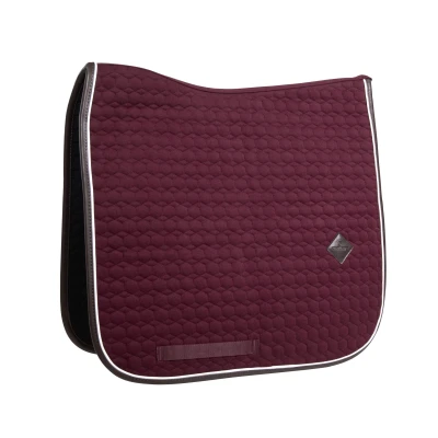 Image de Kentucky Tapis de Selle Dressage Classic Cuir Bordeaux