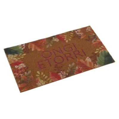 Afbeelding van Deurmat Versa Ongi Etorri Gebloemd Thermoplast Kokosvezel 40 x 2 70 cm