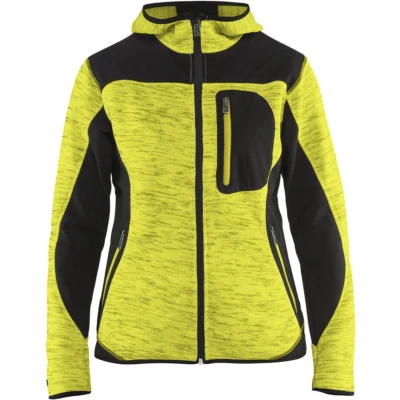 Afbeelding van Blaklader Dames Vest met Softshell 4931 2117 High Vis Geel/Zwart XXL