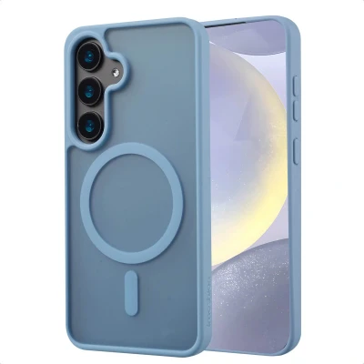 Afbeelding van imoshion Hoesje Geschikt voor Samsung Galaxy S24 Color Guard Backcover MagSafe Lichtblauw
