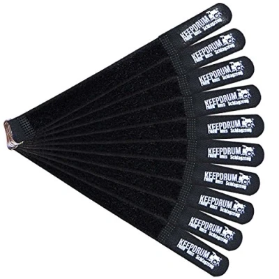 Afbeelding van keepdrum 10 x kabelbinders met klittenbandsluiting 20 cm 2 stuks