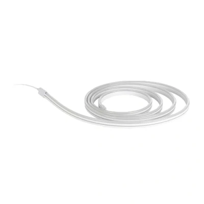 Afbeelding van EGLO RGBIC Ledstrip, lichtstrip met lichteffecten, decoratie voor kantoor, gaming en feest, veelkleurige led strip afstandsbediening, warm wit RGB, 3 m