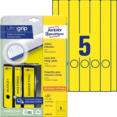 Image de Avery File Folder Labels étiquettes pour dossiers 100 étiquette(s)