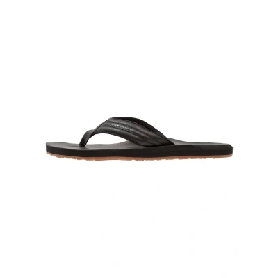 Afbeelding van Quiksilver Carver Teensandalen, Maat: 46, Black Hoogwaardig imitatieleer