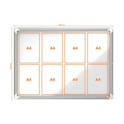 Image de NOBO vitrine, surface d&#039;affichage en métal, pour l&#039;extérieur
