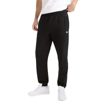 Afbeelding van Champion Lichte trainingsbroek van jersey met gesloten onderkant, herenbroek (1 stuk), Zwart