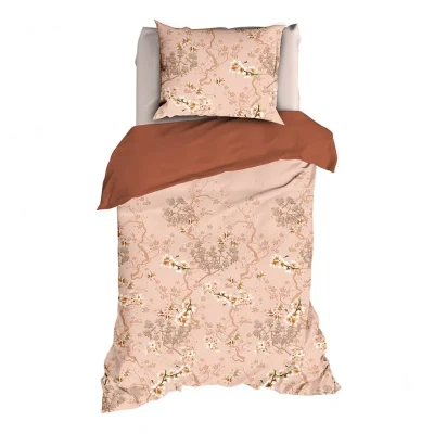 Afbeelding van Satin d&#039;Or Naoki Dekbedovertrek Eenpersoons 140x200/220 cm Copper