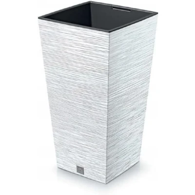 Afbeelding van Prosperplast Furu Square Bloempot Hoog Vierkant 40x40x75cm Wit