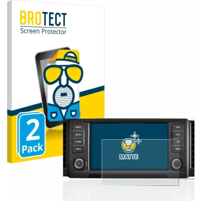 Afbeelding van BROTECT Screenprotector voor Seat Leon 5F 2018 Media System Plus 2016 8&quot; Folie Beschermfolie matte (2 Stuks)