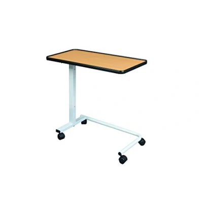 Afbeelding van Identités, Bedtafel, Corfu, 1 blad, ideaal voor bed en fauteuil, verstelbaar met één hand, roltafel, remwielen, mensen voeding, eettafel, dienblad 76 x 38 cm