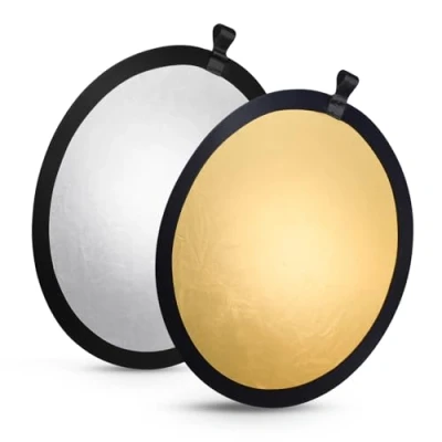Afbeelding van walimex reflectiescherm goud/zilver, Ø56cm