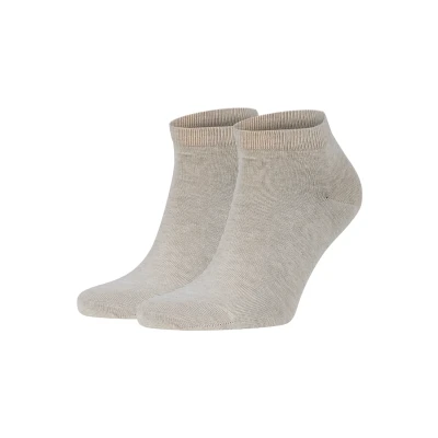 Afbeelding van Falke Happy 2PACK Everyday Casual Sokken, Heren, Maat: 39 42, Beige