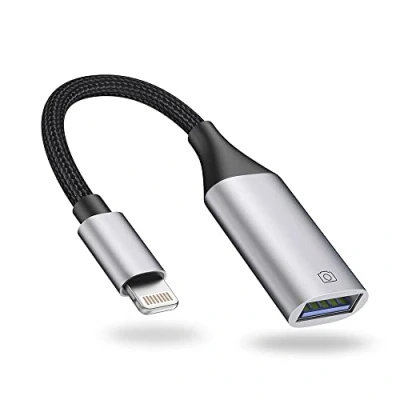 Afbeelding van IVSHOWCO Lightning naar USB adapter [Apple MFi gecertificeerd] camera voor iPhone, iOS OTG kabel, ondersteunt flashdrive, kaartlezer, muis, toetsenbord