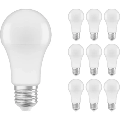 Afbeelding van Voordeelpak 10x Ledvance CLASSIC LED E27 Peer Mat 8.5W 806lm 840 Koel Wit Vervangt 60W