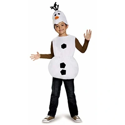 Afbeelding van Disney Officieel premium Olaf kostuum voor kinderen, klassiek, ijskoningin kostuum, verkrijgbaar in maat S