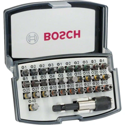 Image de BOSCH 2607017319 Jeu d&#039;embouts de tournevis Extra dur 32 pièces