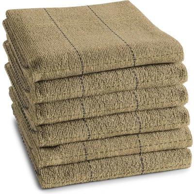 Afbeelding van DDDDD keukendoek Fence 50x55 cm Sand 6 stuks