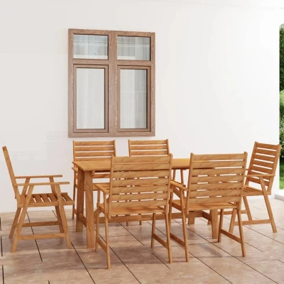 Afbeelding van 7 delige Tuinset massief acaciahout