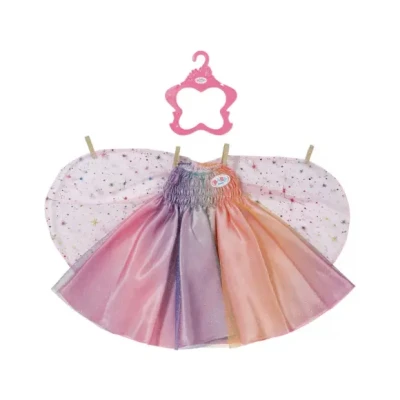 Afbeelding van BABY born Regenboognachtjapon Poppenkleding