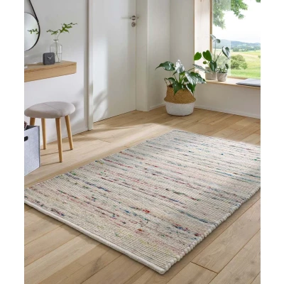 Afbeelding van Wollen Vloerkleed Bokn Wit/multi 250x340 Cm