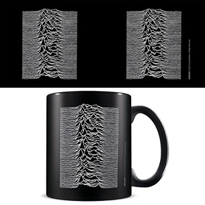Afbeelding van Joy Division Unknown Pleasures mok in golfvorm, zwart/wit, eenheidsmaat, Zwart/Wit