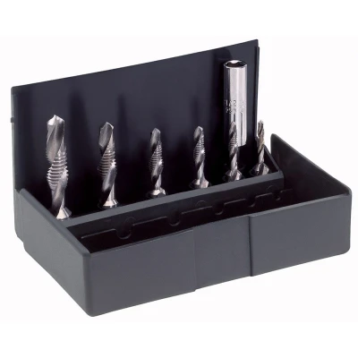 Afbeelding van Völkel Metaalboorbit combi set HSSG M3 4 5 6 8 10 1/4&quot; bithouder