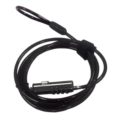 Afbeelding van Ewent veiligheidskabel met cijferslot, universele voor laptops, pc&#039;s, projectoren, tablets en smartphones, duurzame stalen combinatiekabel
