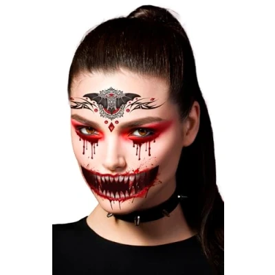Afbeelding van Fiestas Guirca Vampire face tattoo